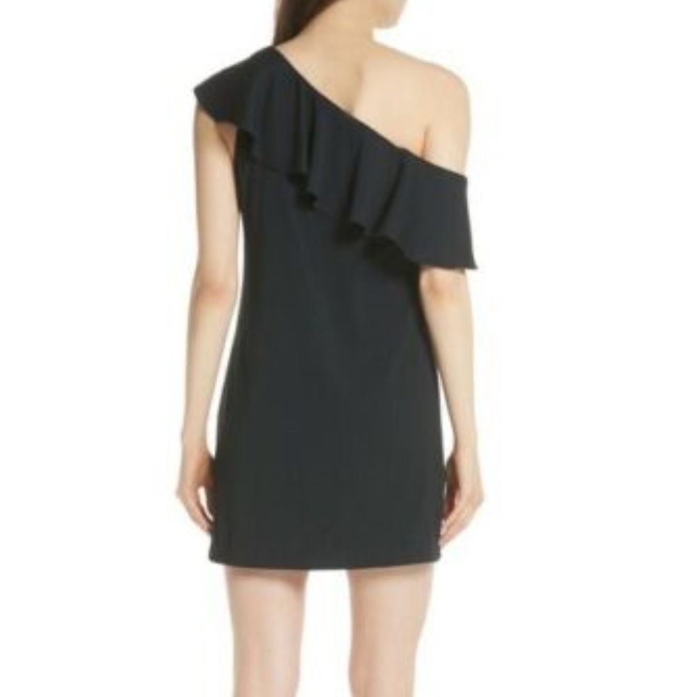 JOIE Bronwen One Shoulder Little Black Dress - Picture 2 of 8